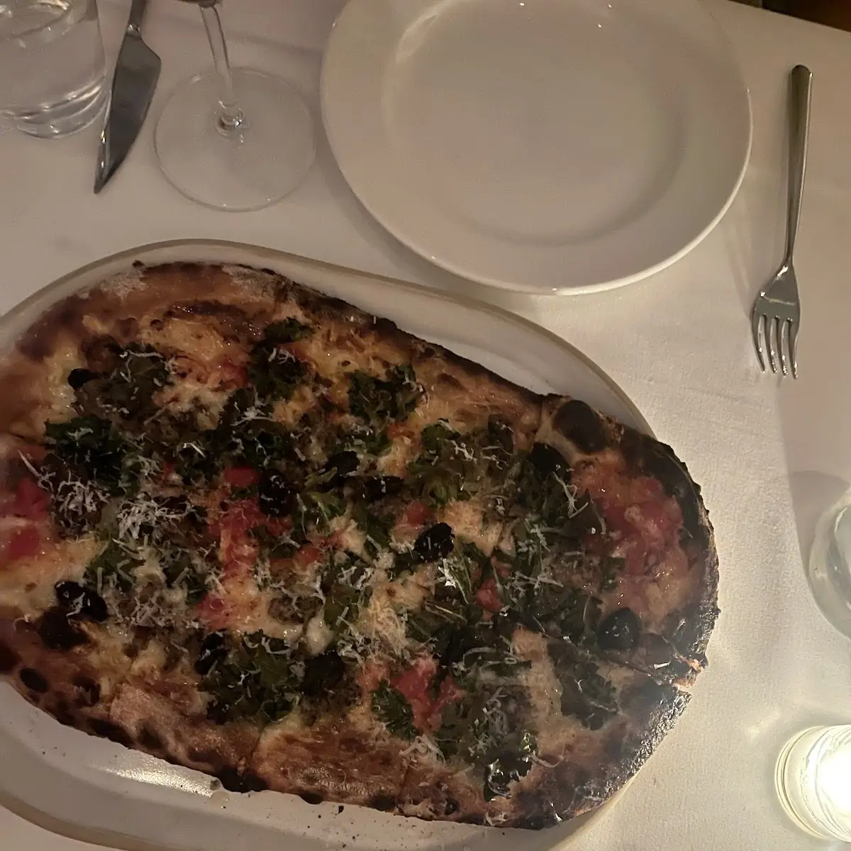 Grilled Kale Sausage Pizza