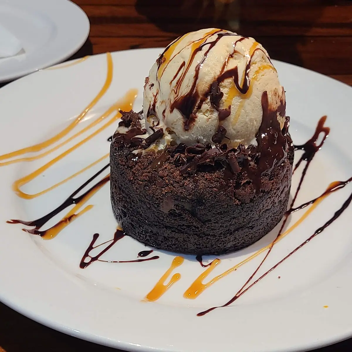 Molten Lava Cake with Ice Cream