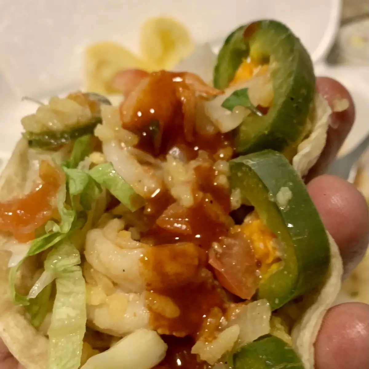 Chile Relleno in a Taco