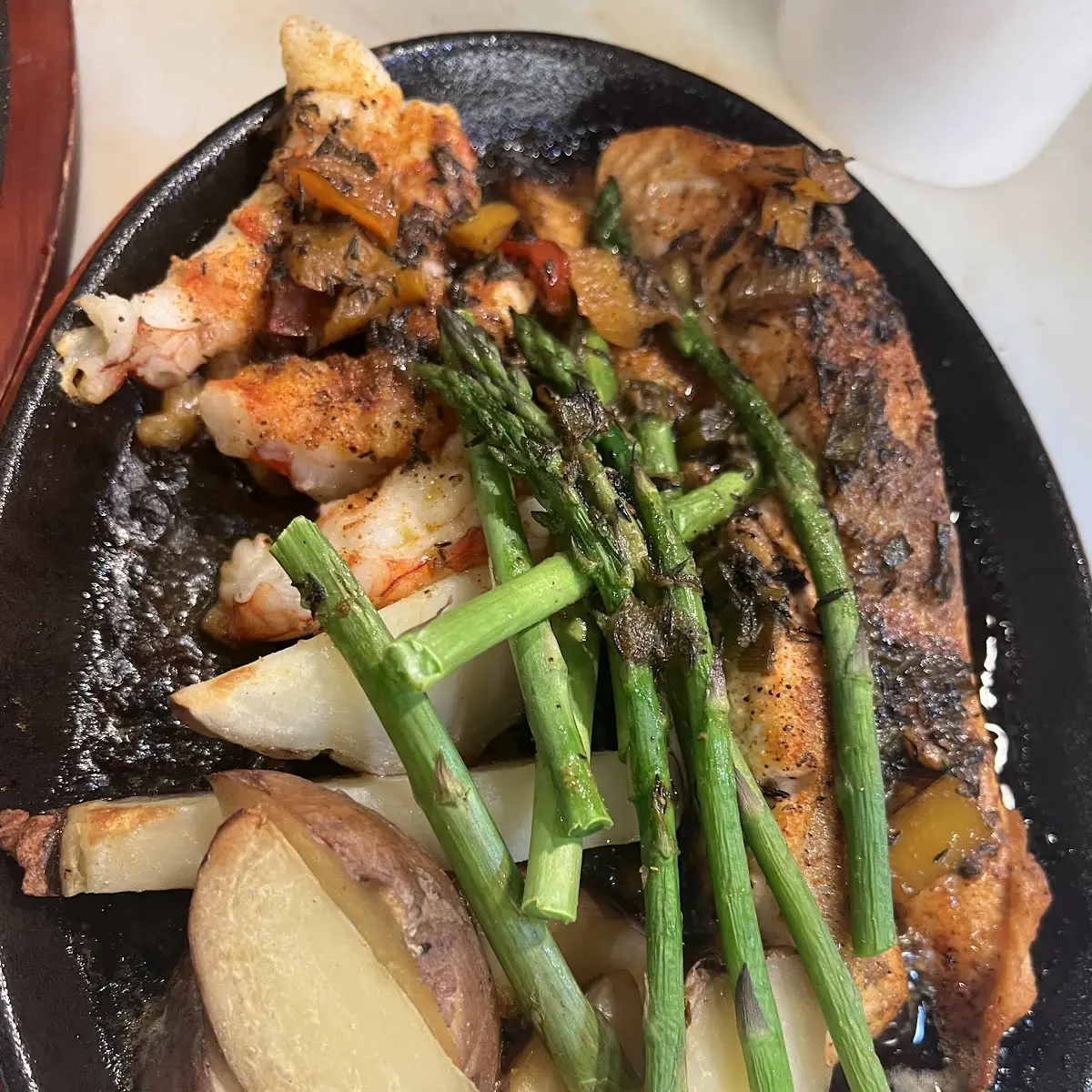 With Asparagus & Red Potatoes