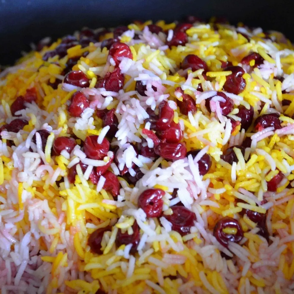 Sour Cherry Saffron Rice
