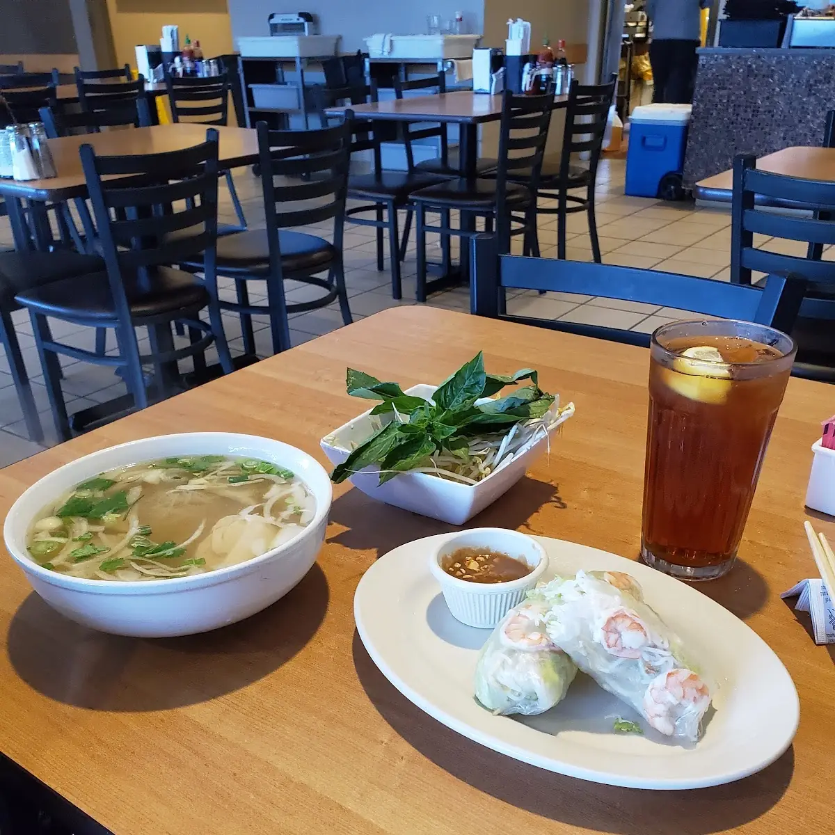 V6. Chicken, Pork, Shrimp and Egg Rolls