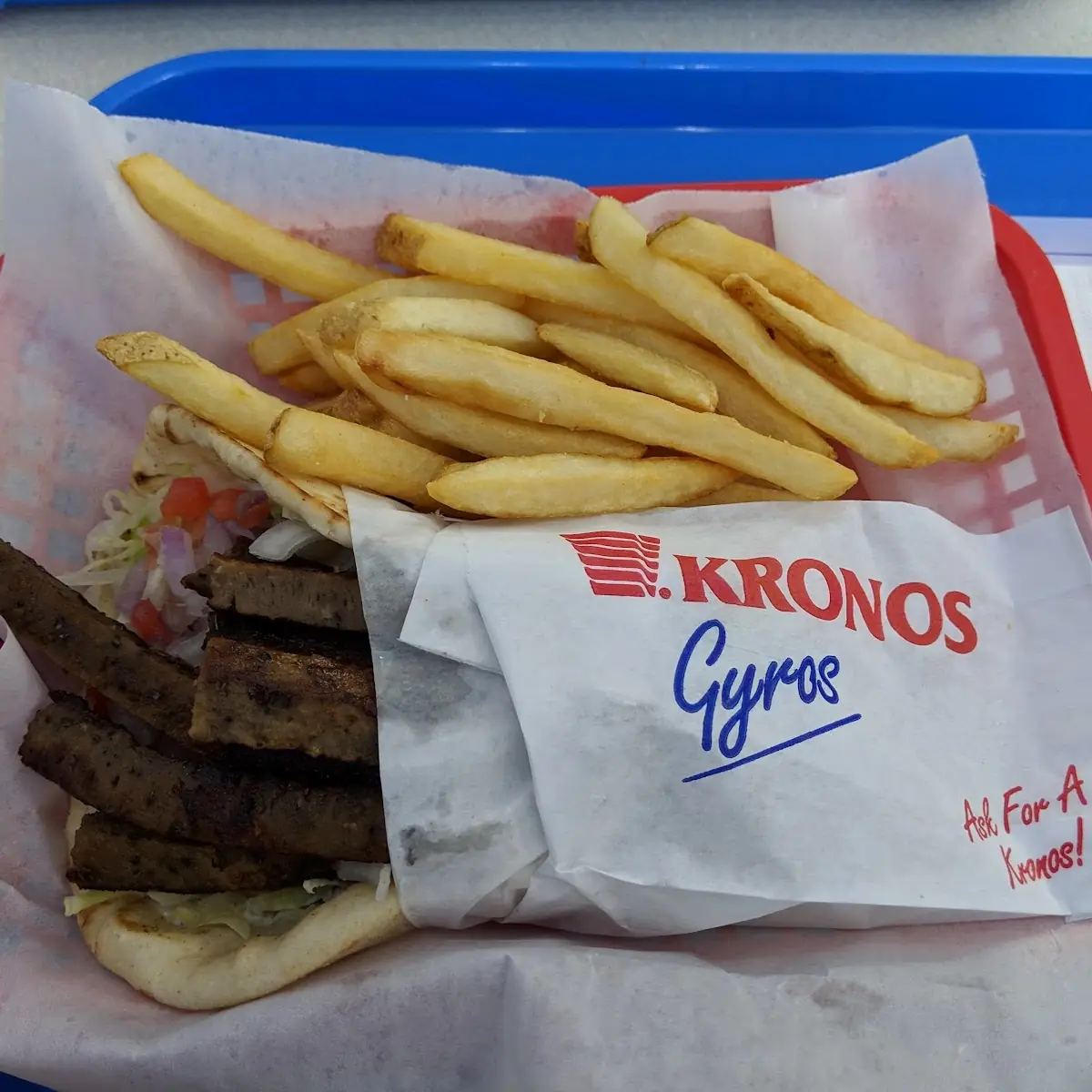 Authentic Gyro Sandwich