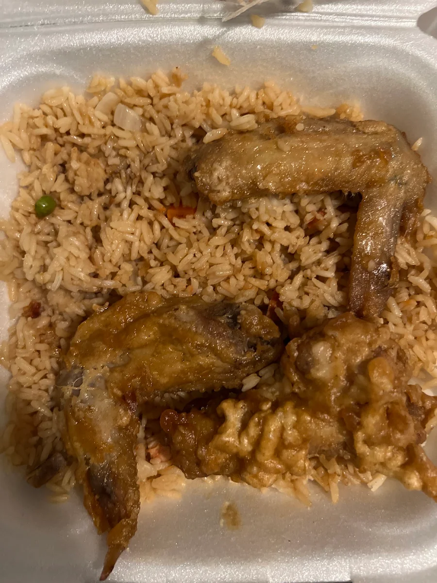 Shrimp Fried Rice w Chicken Wings