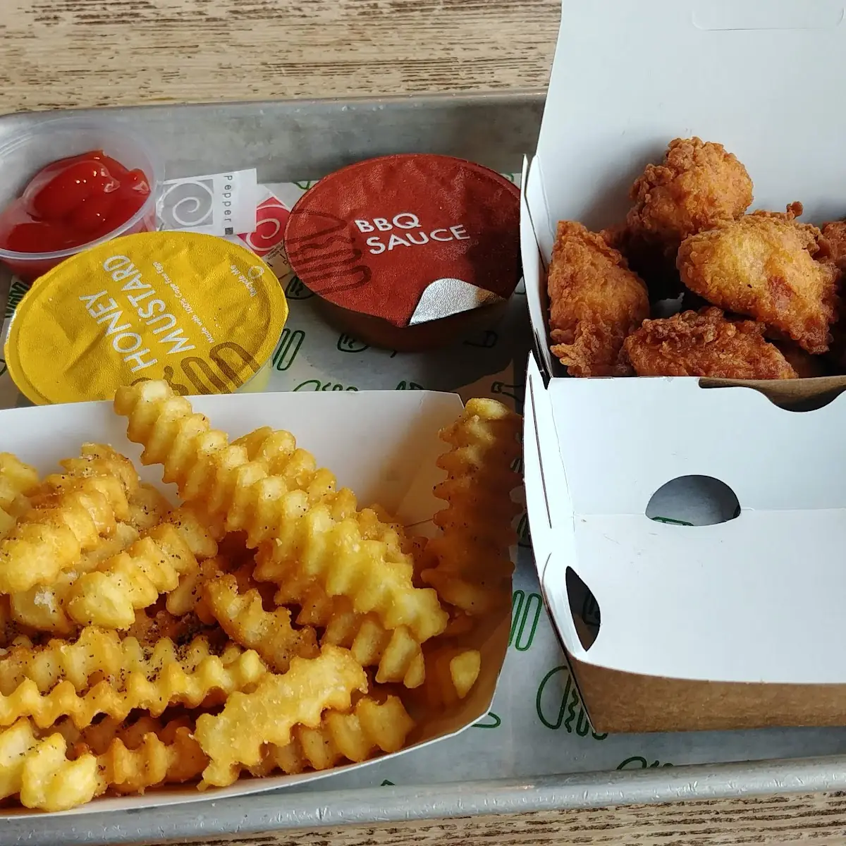 Chicken Bites and French Fries