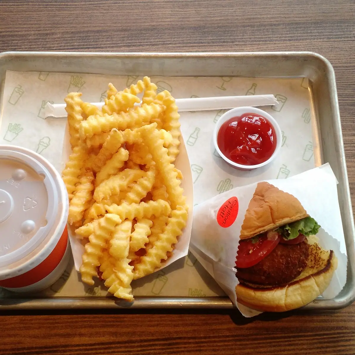 Mushroom Burger Fries