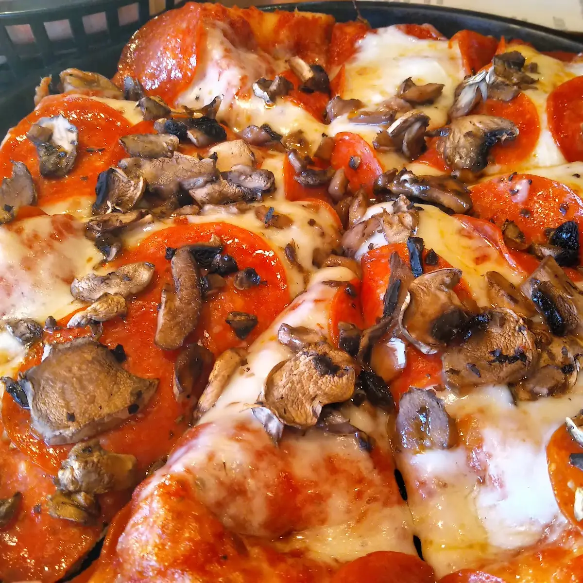 Pepperoni and Mushroom Pizza