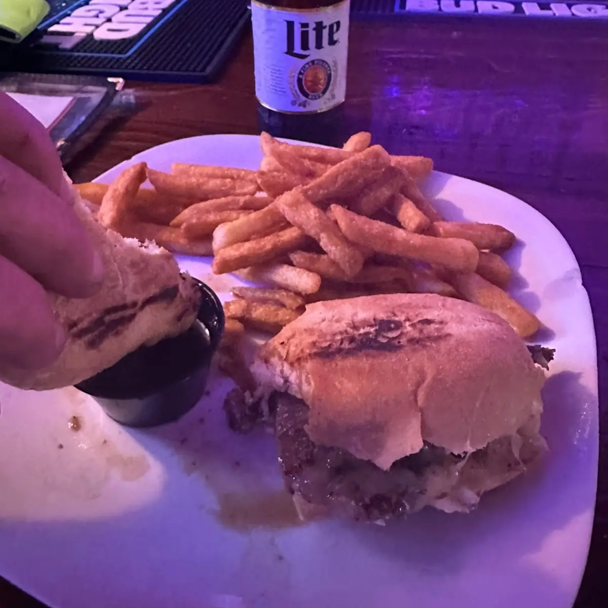 French Dip Sandwich w FF