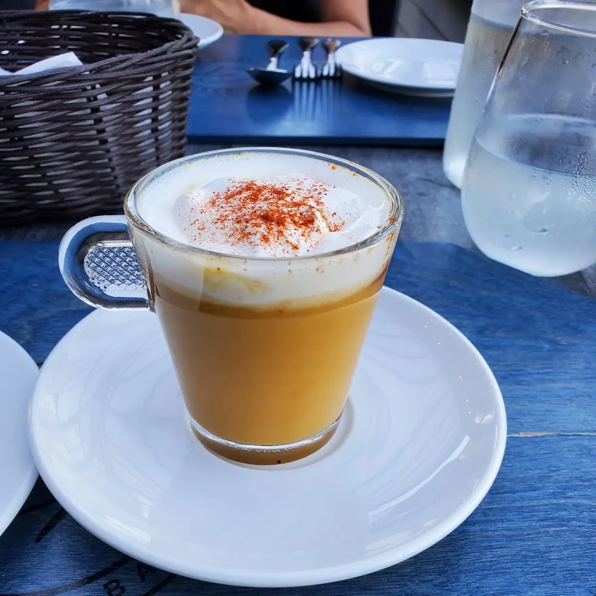Squash Soup Served in a Cappuccino Glass, Le Greg Bistro & Bar