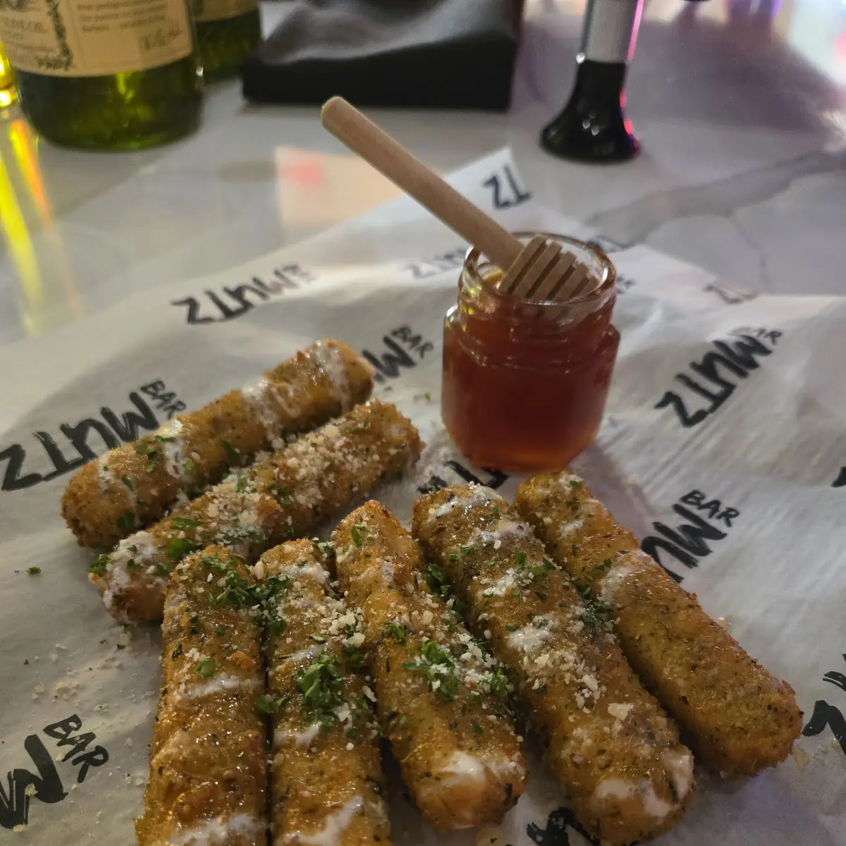 Fried Mozzarella Sticks with Dipping Sauce