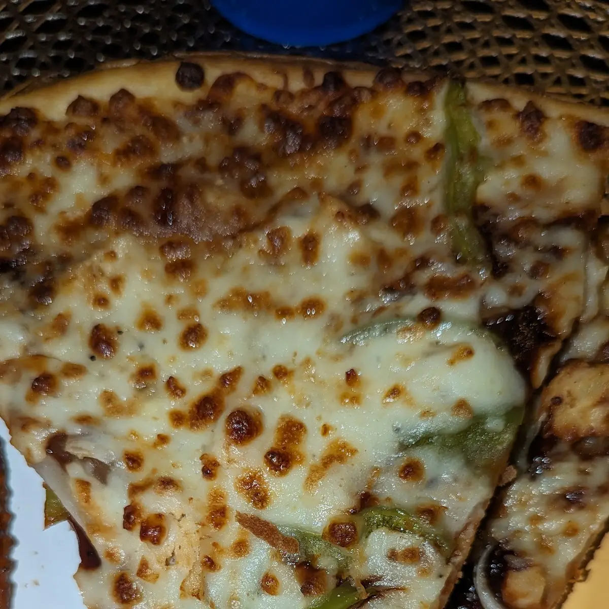 BBQ Chicken Pizza on Thin Crust