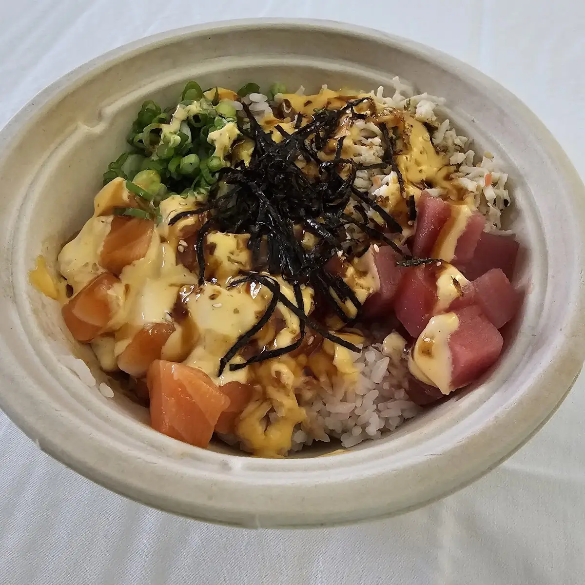 Poke Bowl with Tuna Salmon