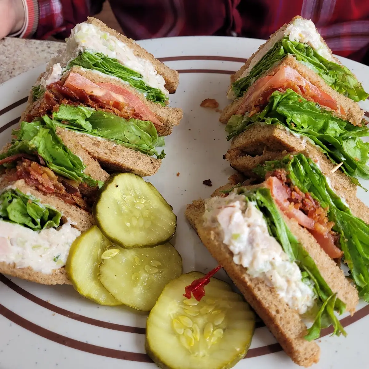 Chicken Salad Club Sandwich