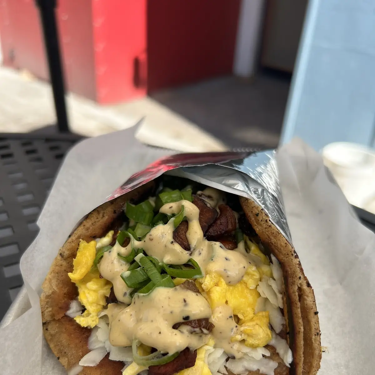Bacon Egg & Cheese Malawach