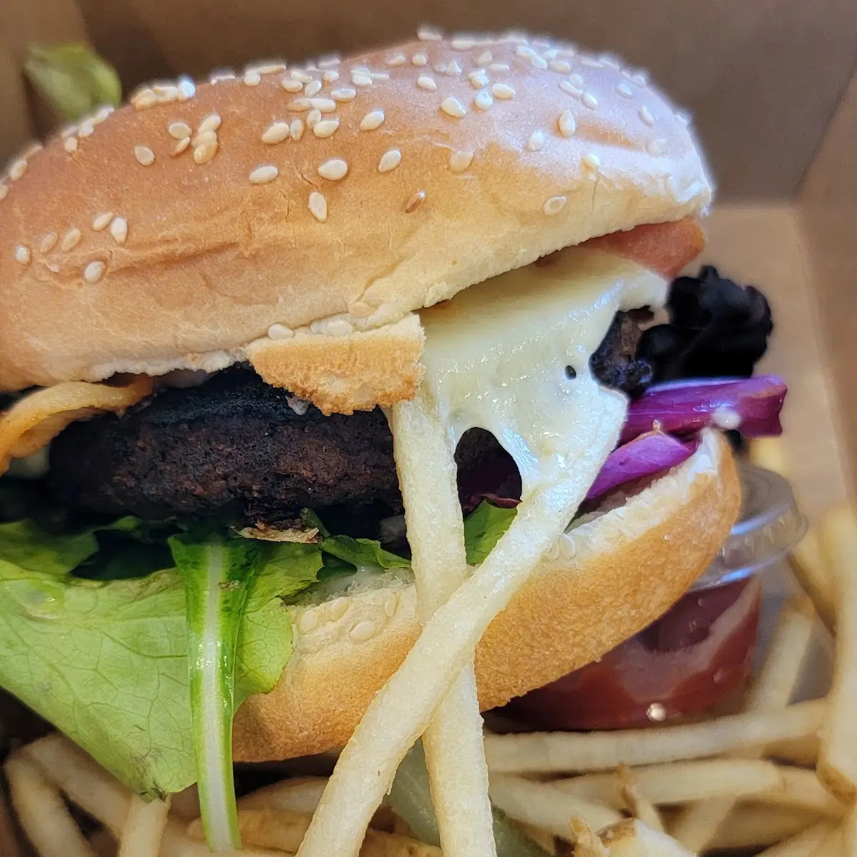 Swiss and Bacon Burger
