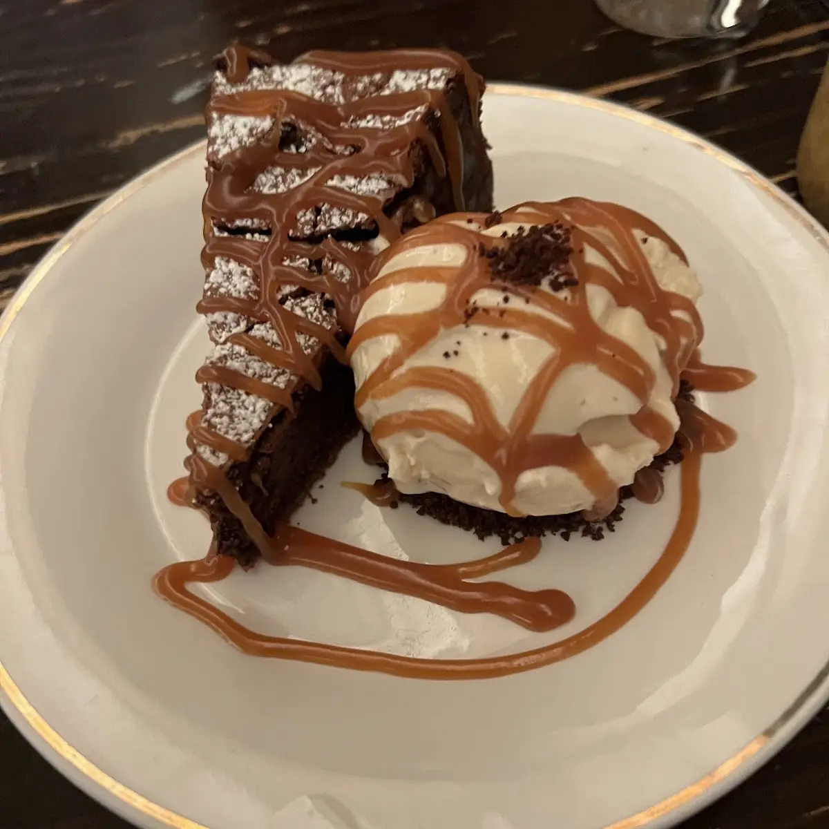 Chocolate Torte & Vanilla Ice Cream