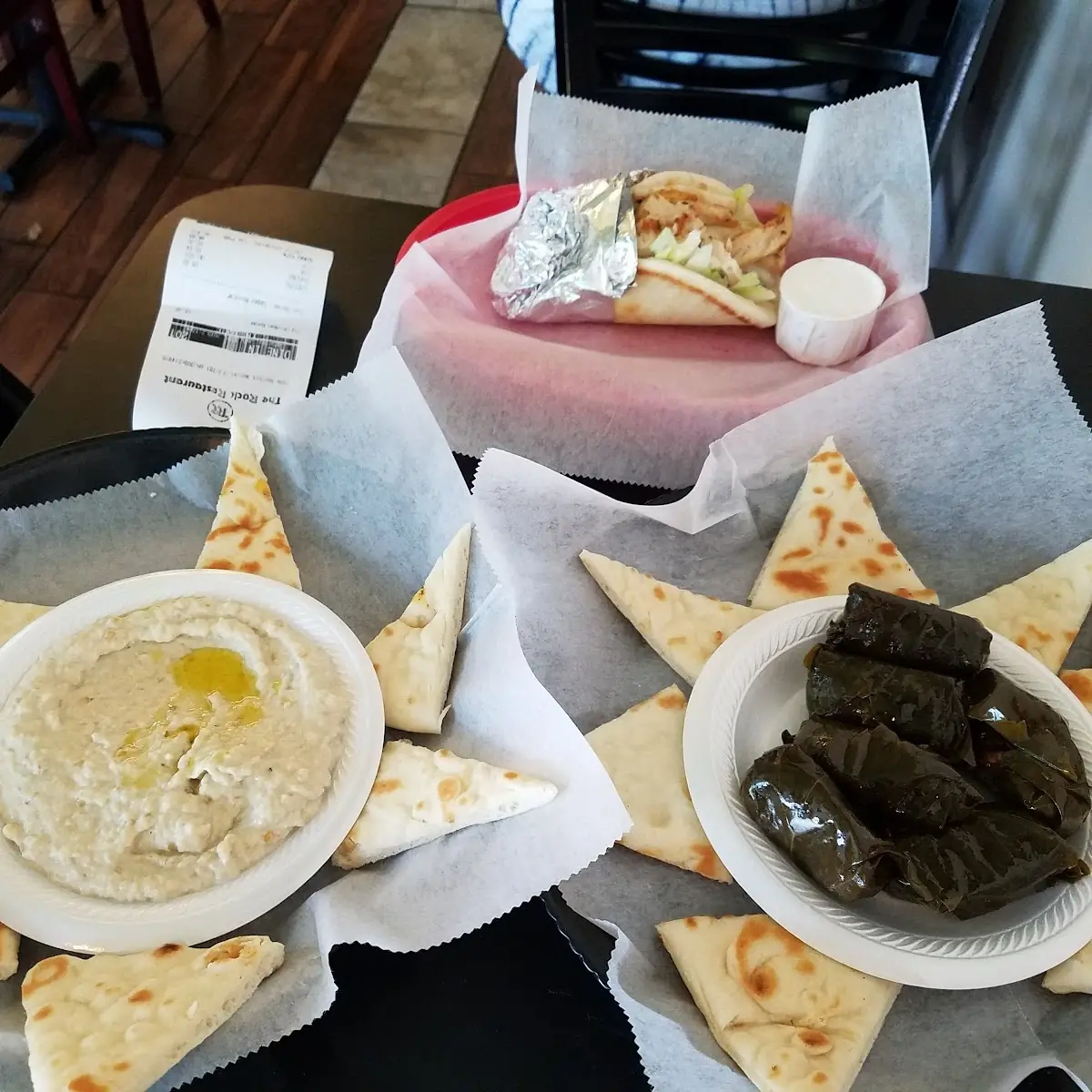 Baba Ganoush Stuffed Grape Leaves