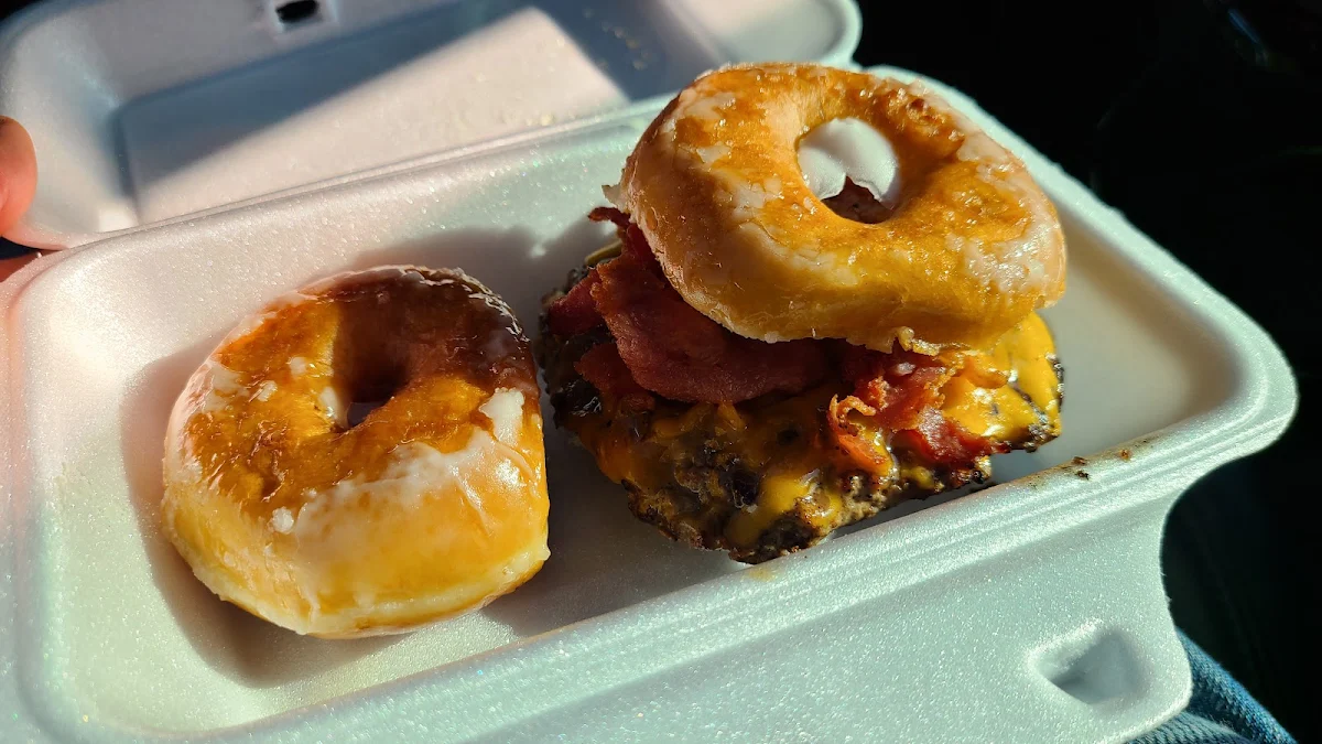 Krispy Kreme Bacon Cheeseburger