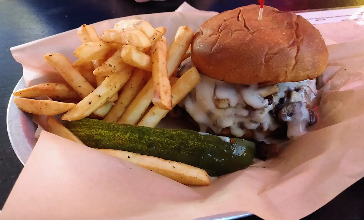 Mushroom Swiss Burger