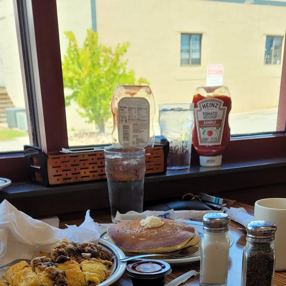 Pancakes and Cheese Omelette