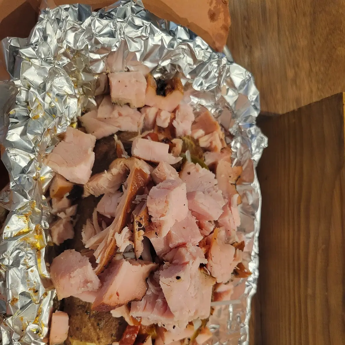 Baked Potato with Turkey