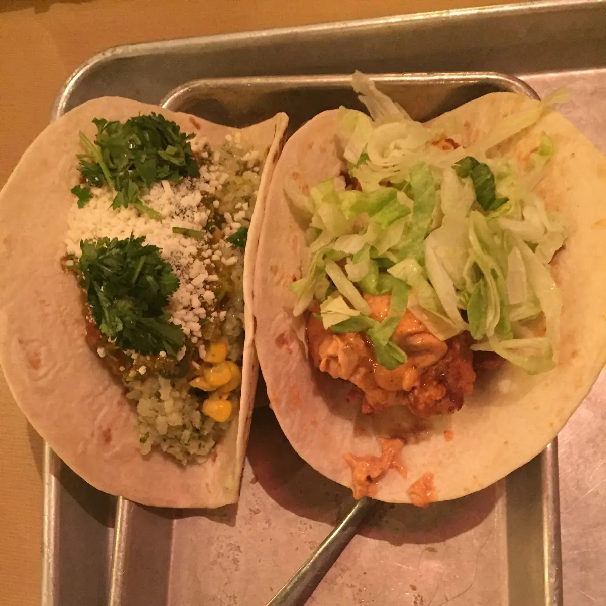 Fried Chicken Tacos