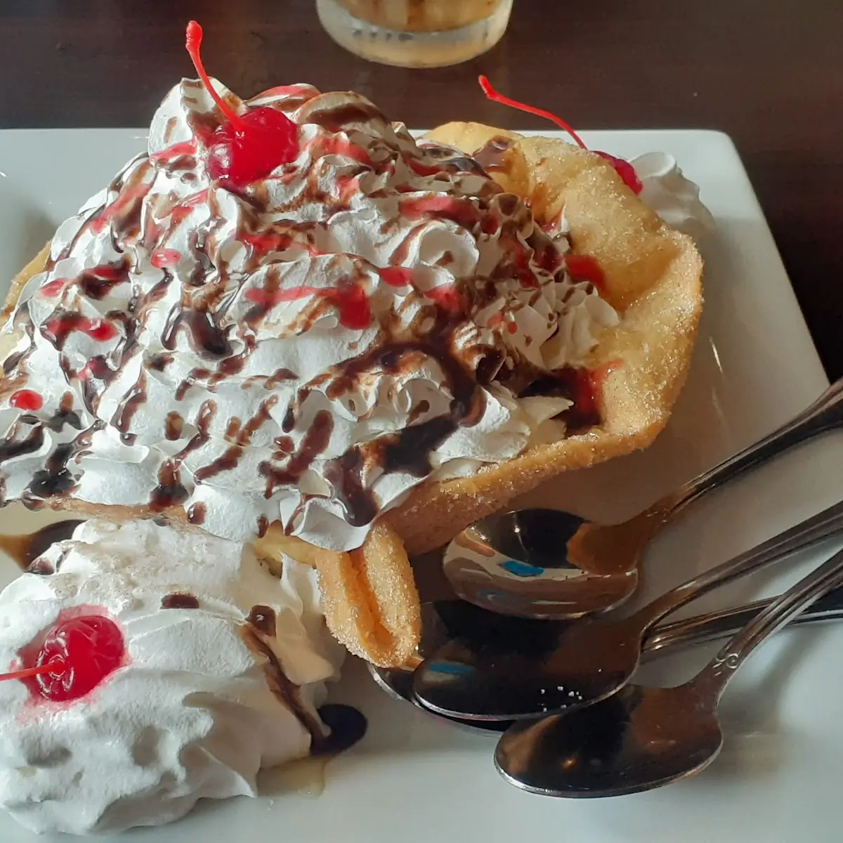 Fried Ice Cream Sundae