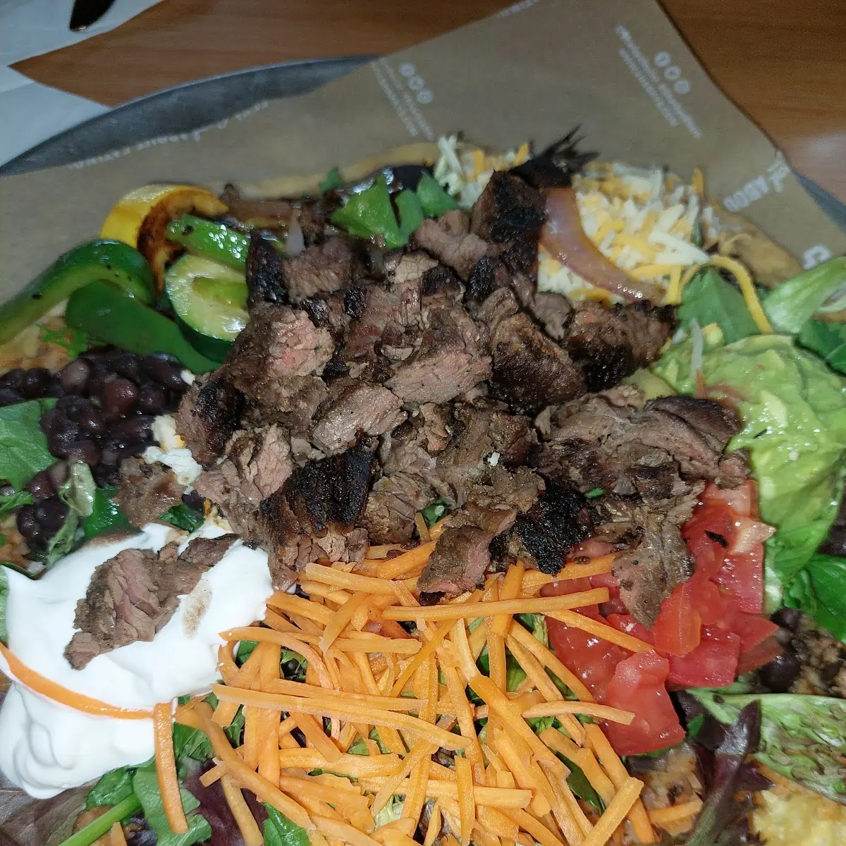 Carne Asada Tostada