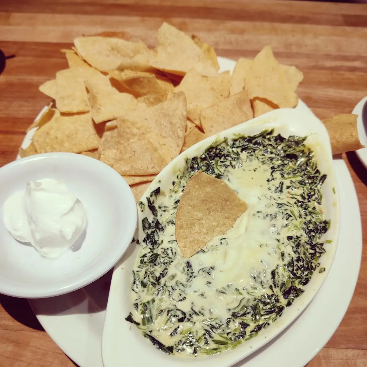 Spinach Dip and Chips