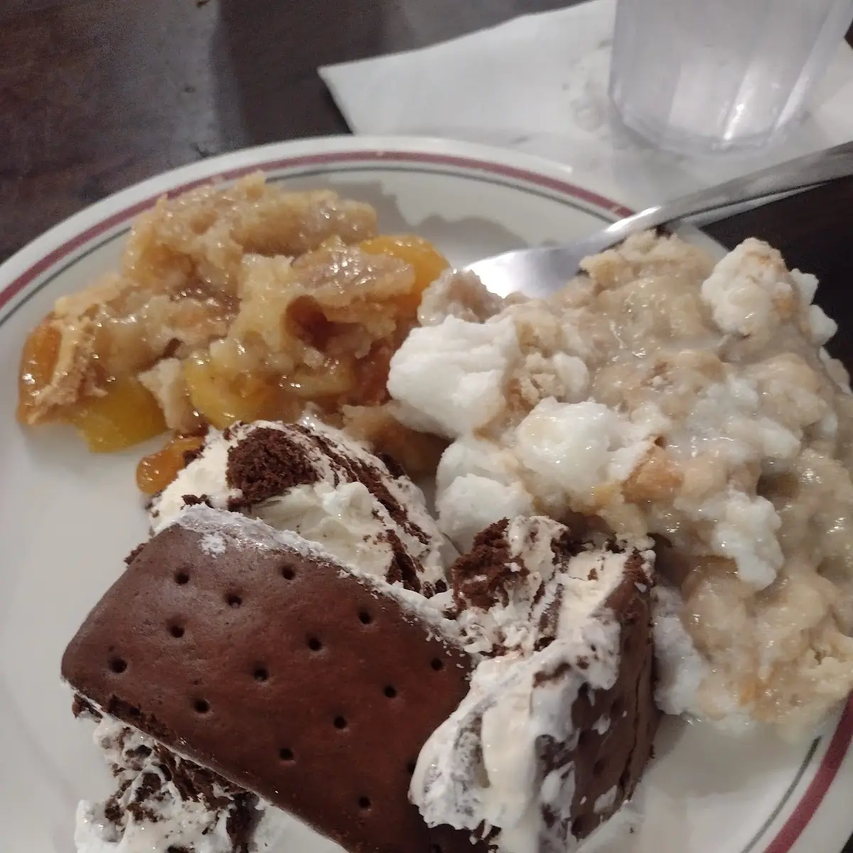 Banana Pudding Peach Cobbler Ice Cream Sandwich Cake