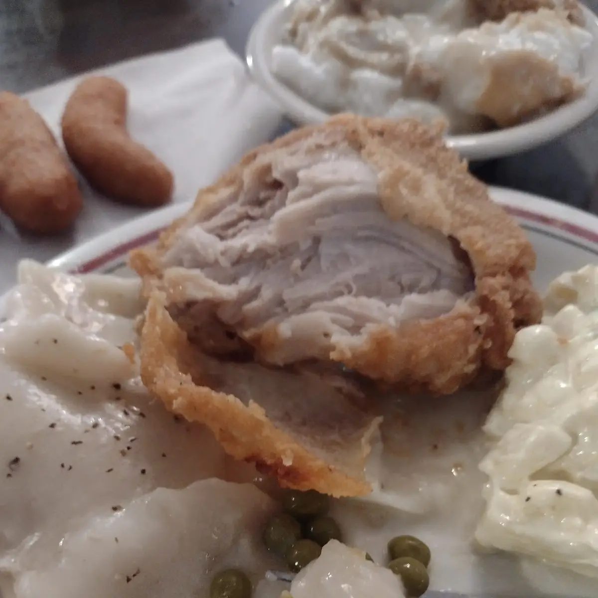 Fried Chicken Chicken Pastry Veggies