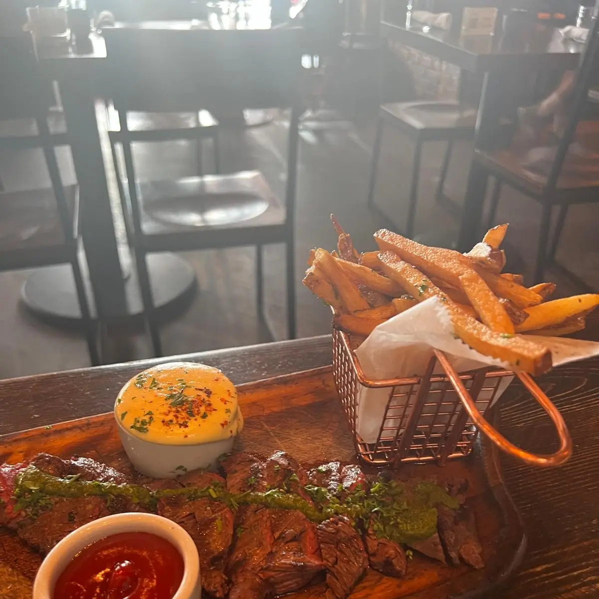Steak Frites Done Medium Well