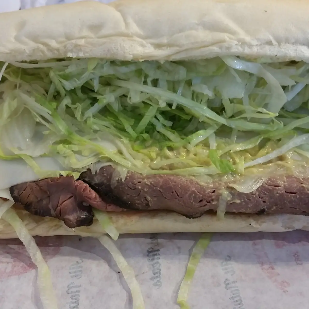 Roast Beef Submarine Sandwich