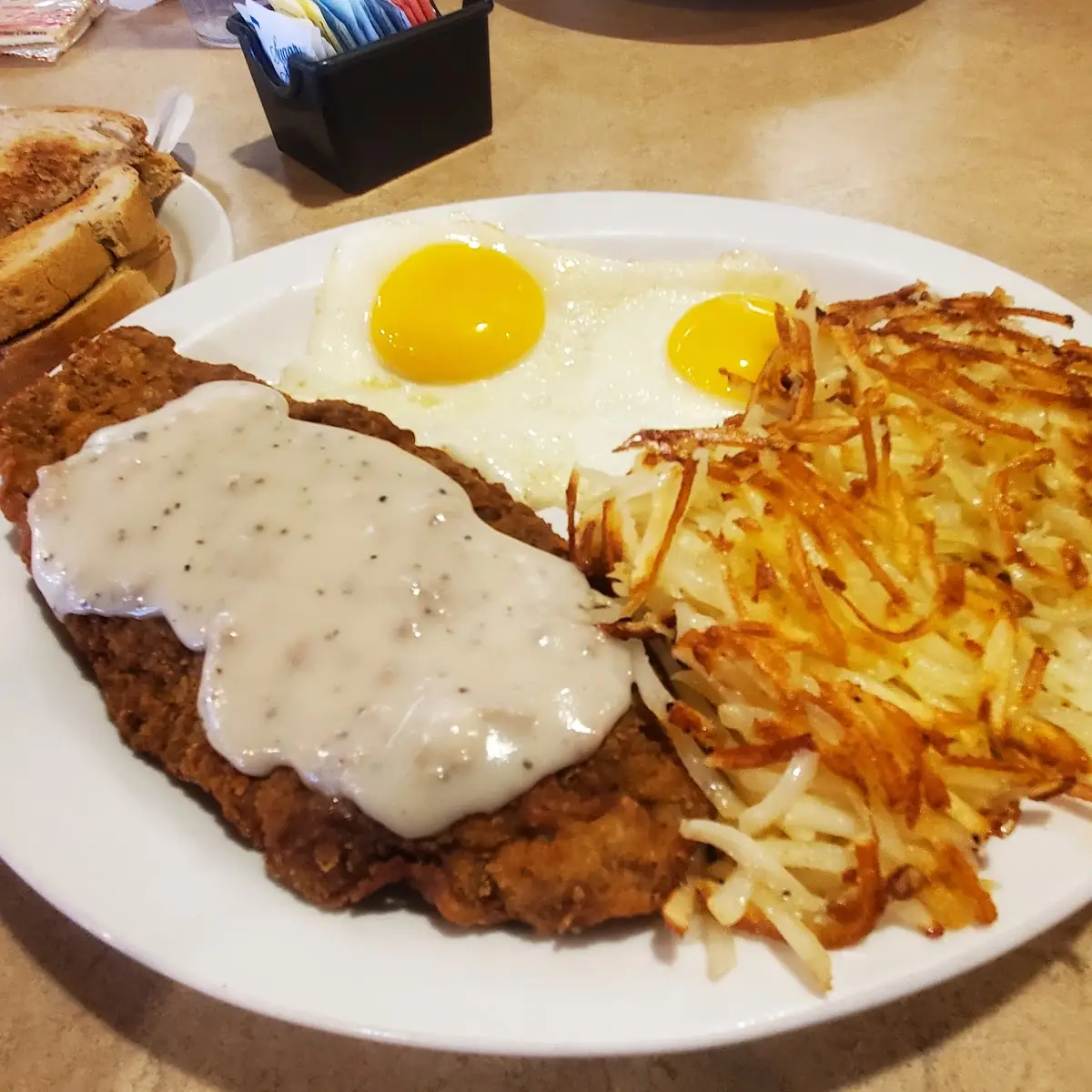 Chicken Fried Steak and Eggs