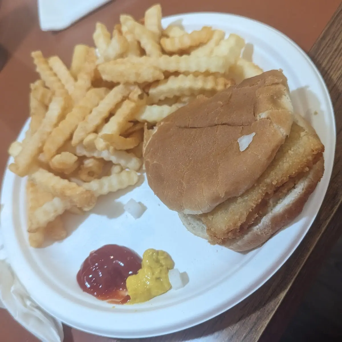 Fish Sandwich and Fries