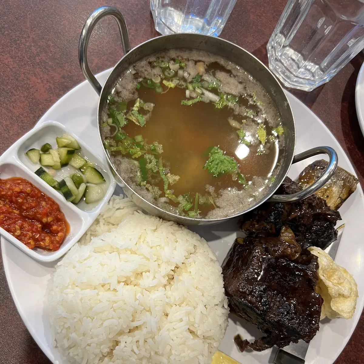 Sop IGA Bakar Grill Short Rib with Clear Soup on Side
