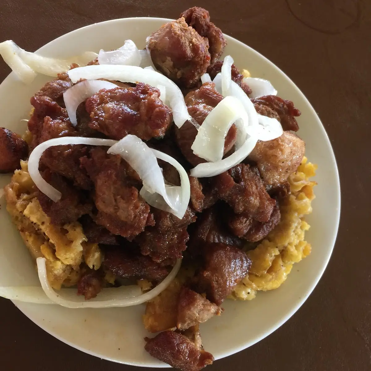 Mofongo Relleno De Carne Frita