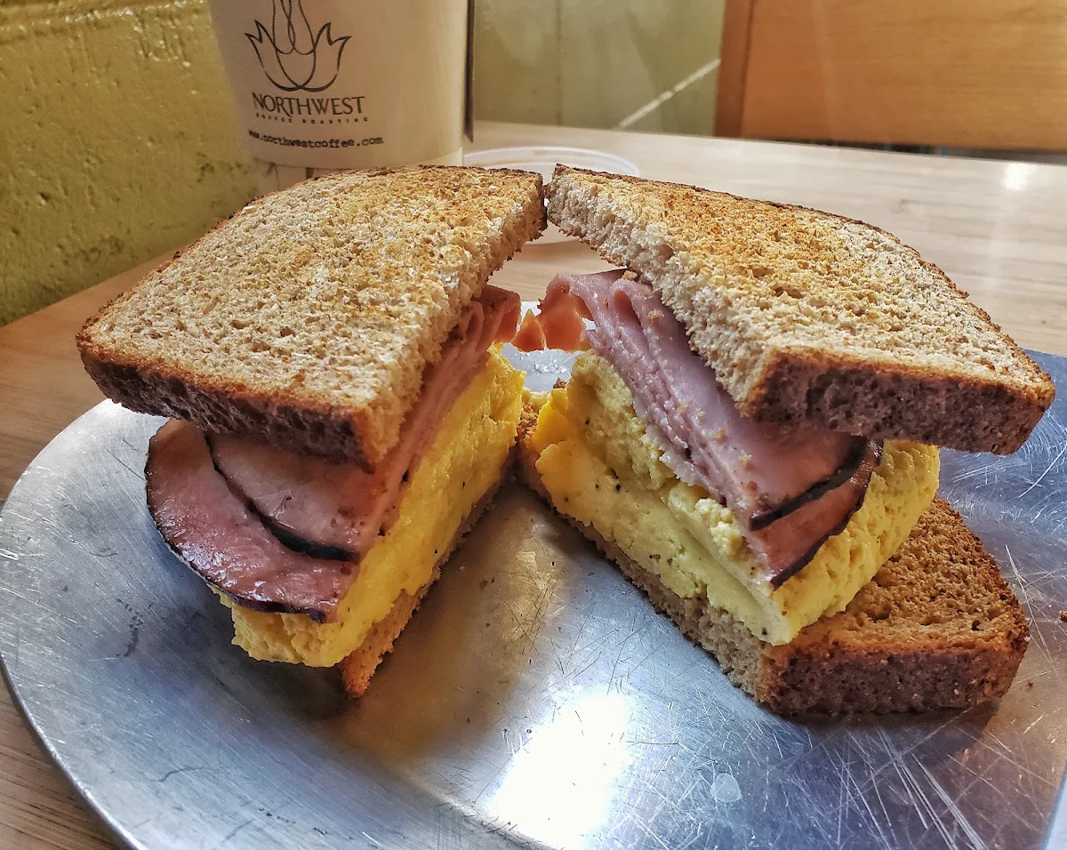 Ham Egg and Cheese Sandwich