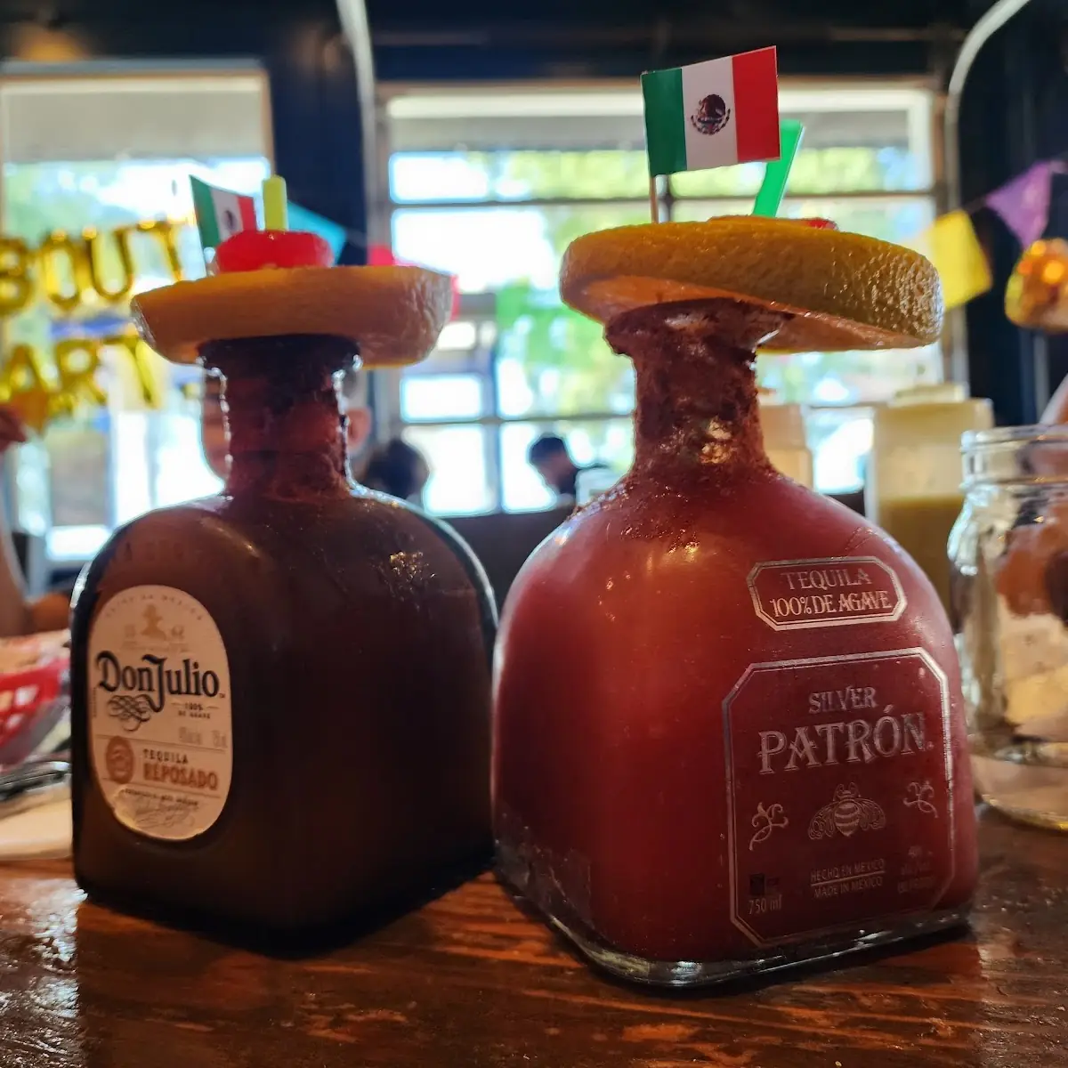 Fire Mango & Dragon Fruit- Strawberry Margaritas