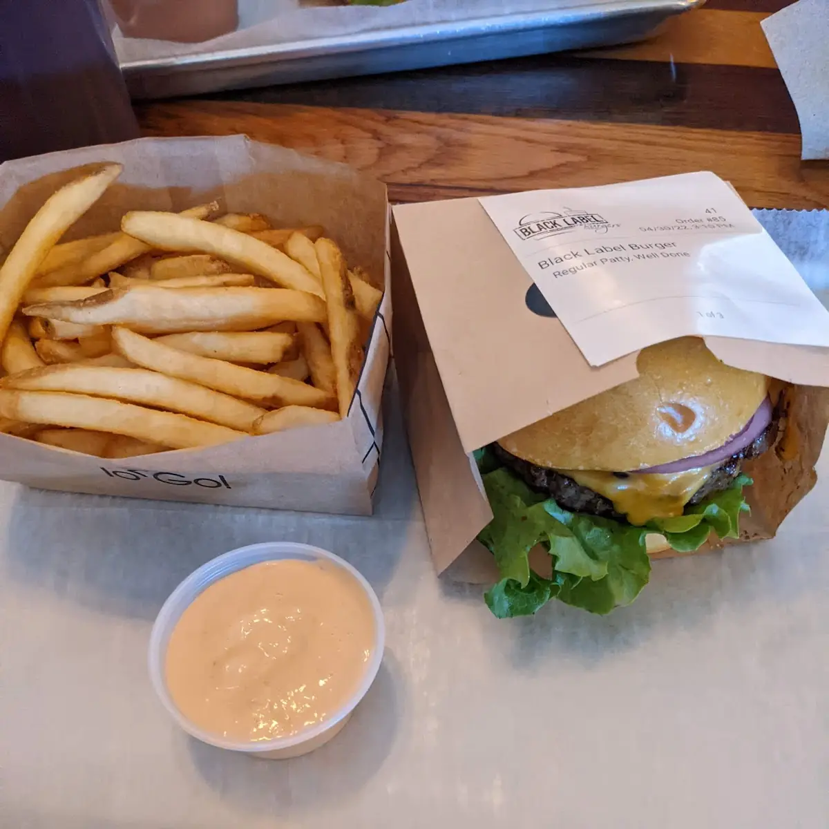 Burger and Fries