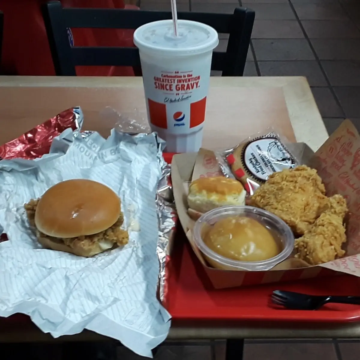 Chicken Sandwich & 2 Piece Drumstick & Thigh