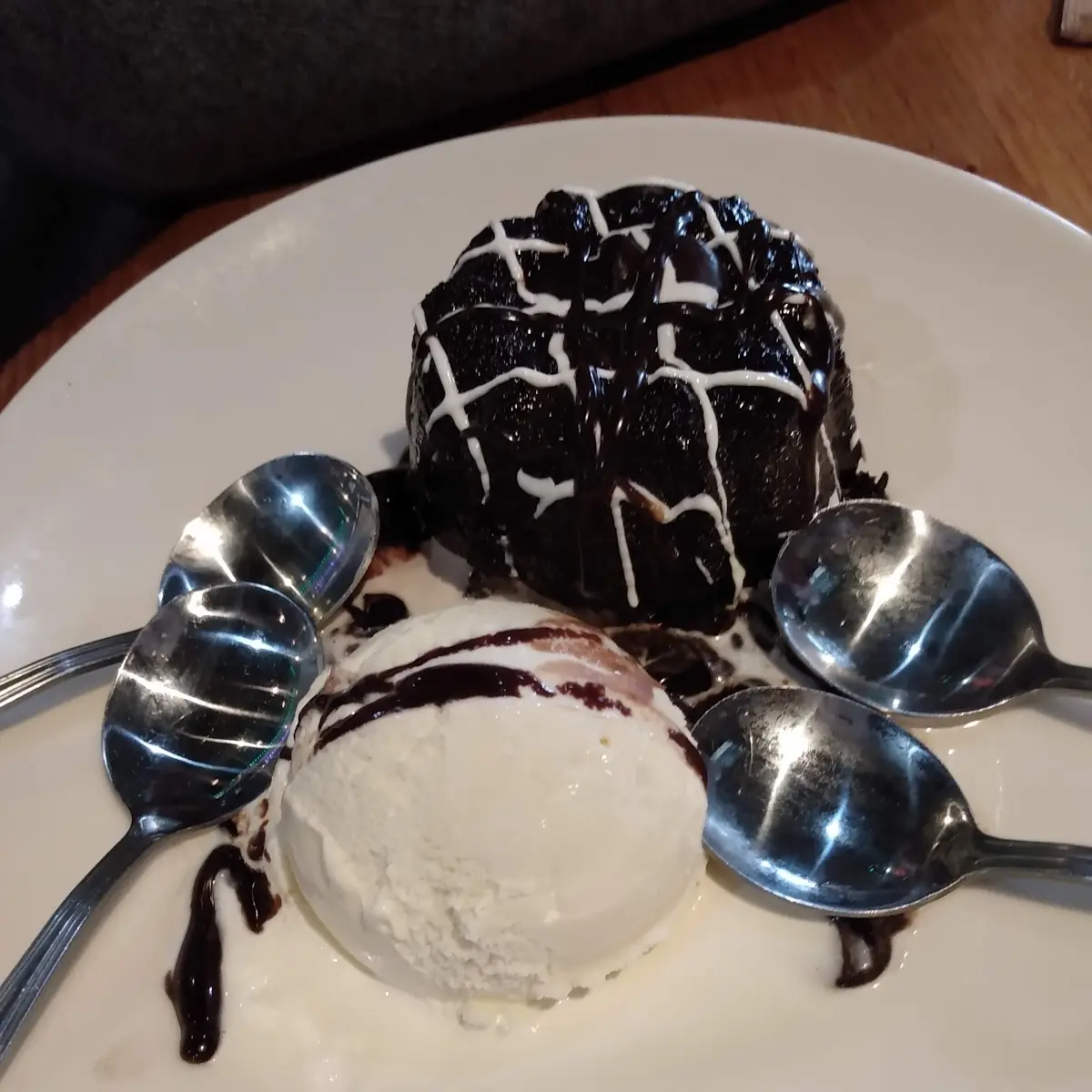 Chocolate Cake with Ice Cream