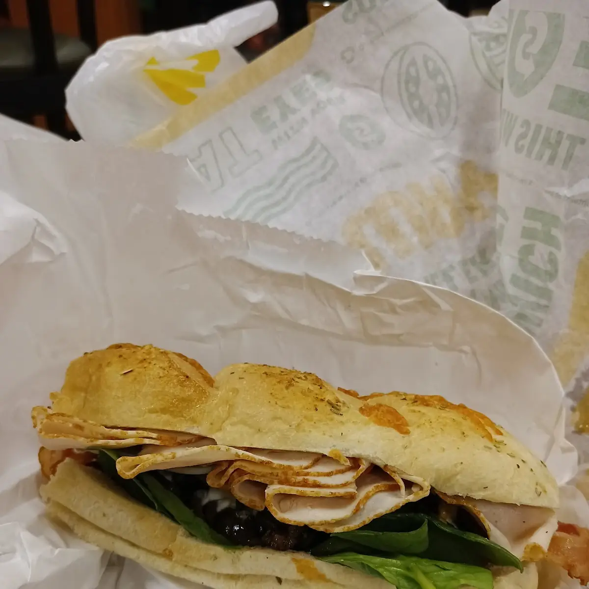Turkey Bacon Provolone with Olives and Spinach