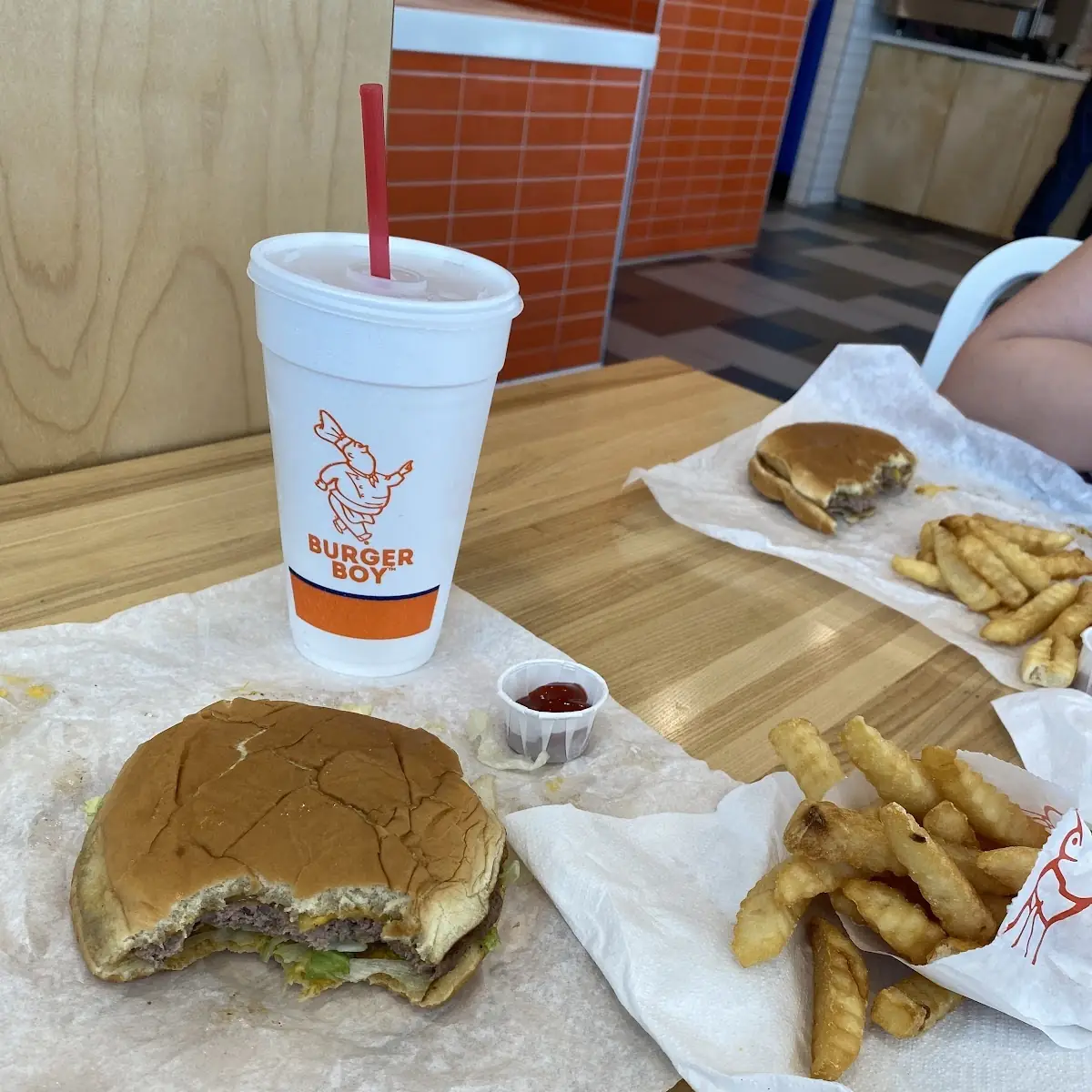 Burger Boy & Crinkle Cut Fries