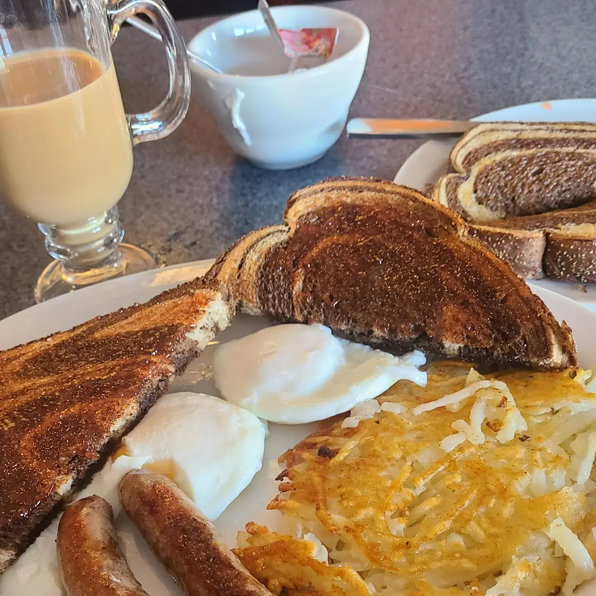 Hash Browns & Toast