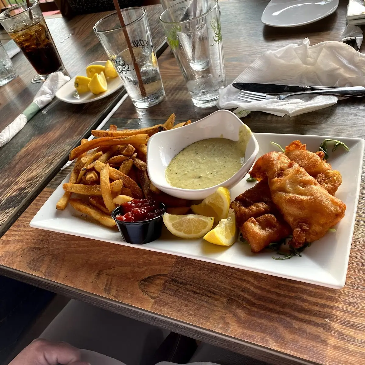 Quaff on Beer Battered Fish & Chips
