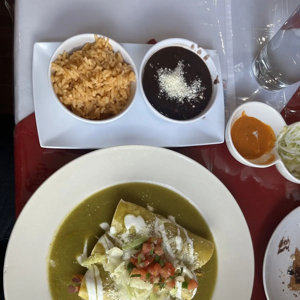 Chicken Tinga Enchiladas Verdes