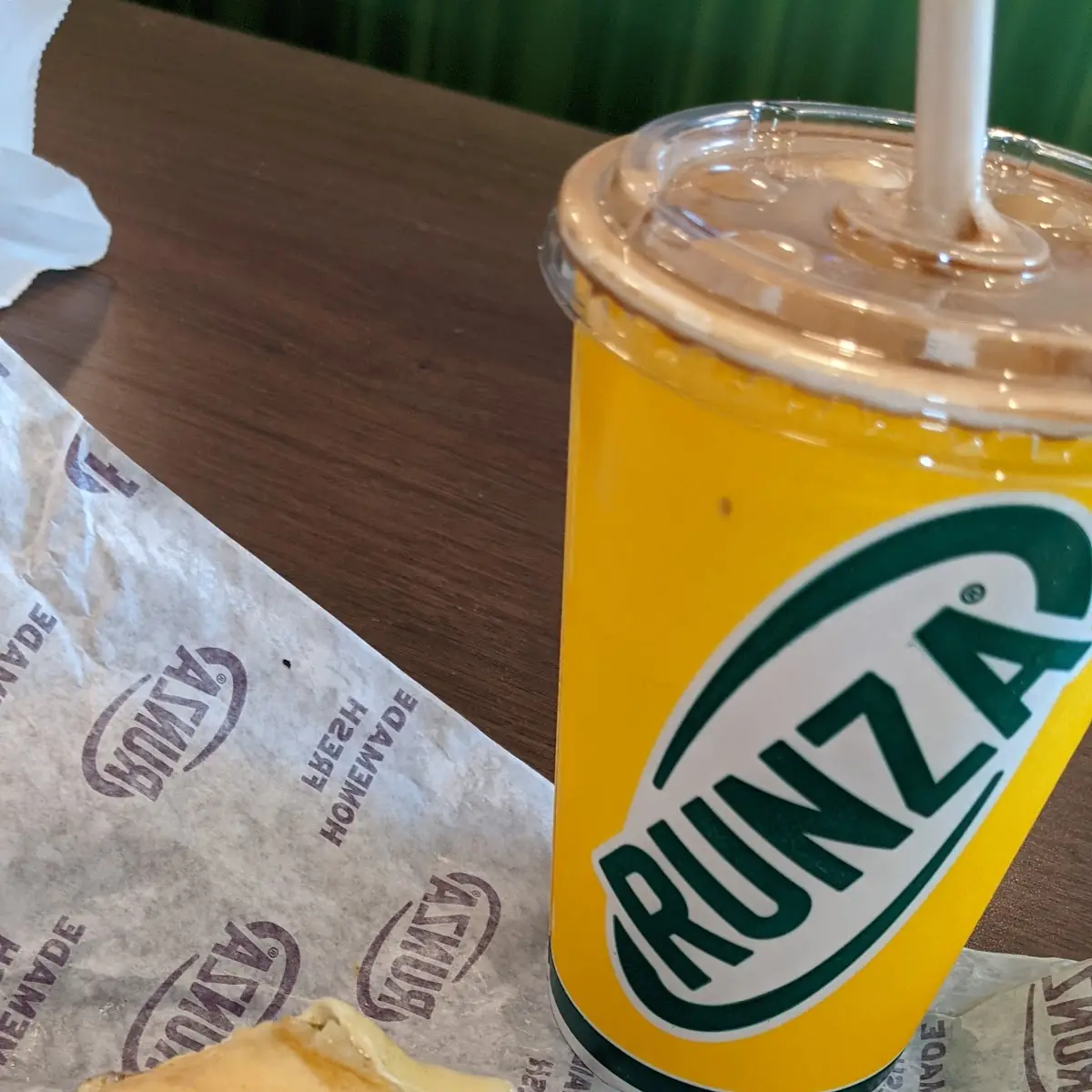 Runza Spicy Jack with Chocolate Shake