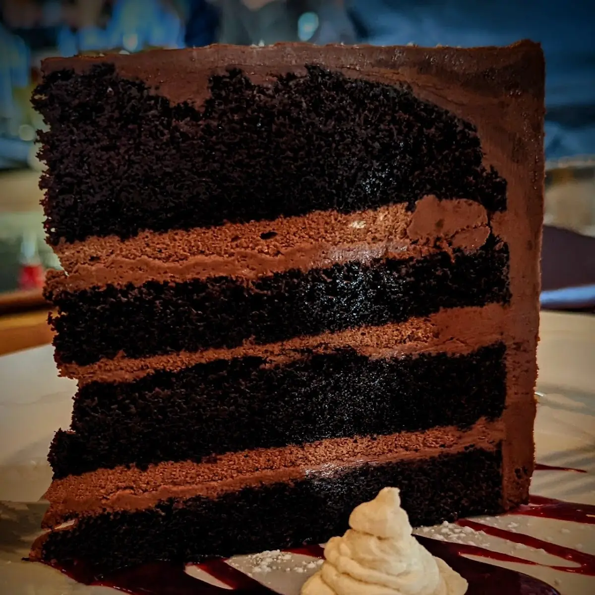 Huge Slice of Chocolate Cake