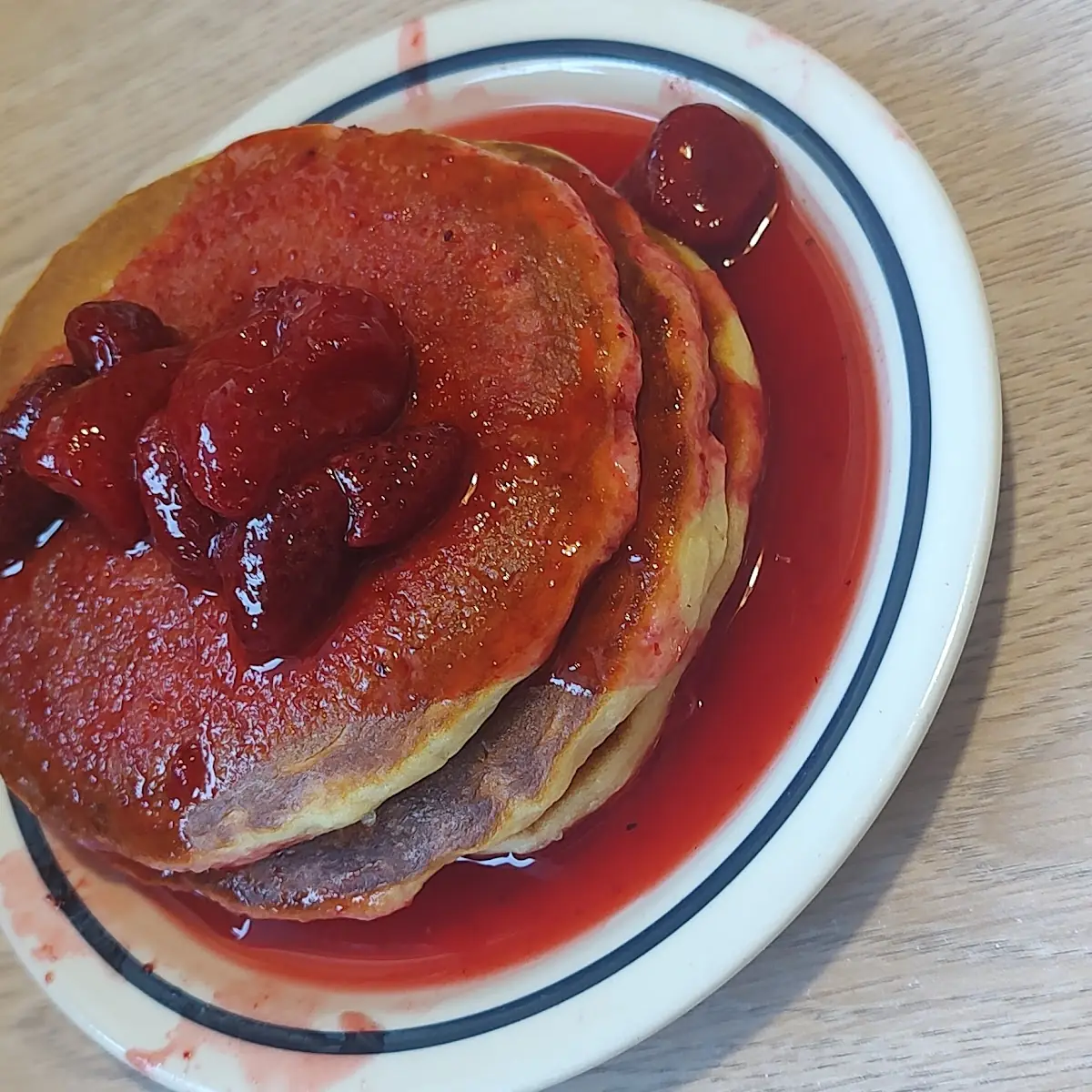 Strawberry Buttermilk Pancakes